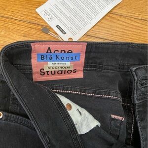 Acne studios black skinny jeans